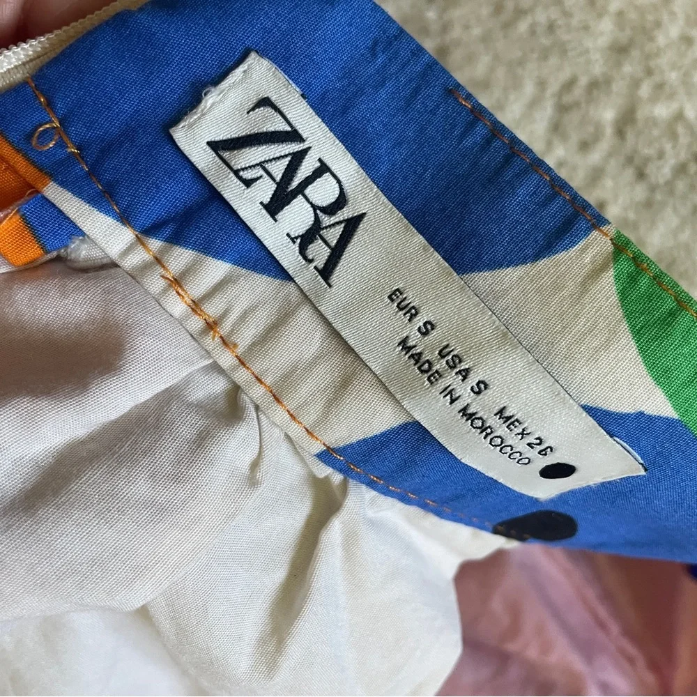 ZARA Ballon Printed Maxi Skirt - Picture 7 of 7